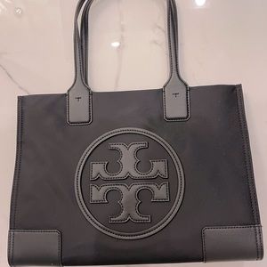 NWT Black Tory Burch Ella mini tote